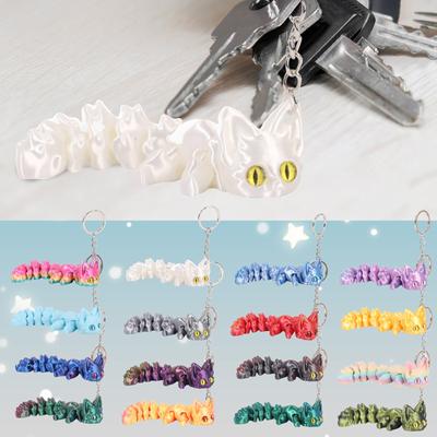 3D Printed Keychain Pendant With Movable Tail, Creative Ornaments, Pendant Decoration, Ornaments