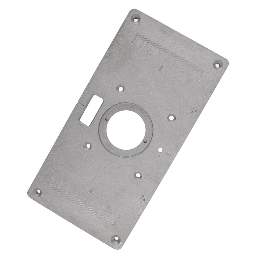 Frästisch Einlegeplatte Aluminium Multifunktionale Fräse Einlegeplatte Schablone für Holzbearbeitung Holz