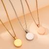 European Stainless Steel Round Pet Hair Ash Pendant - Electroplated, Colorfast, Smooth and Openable.