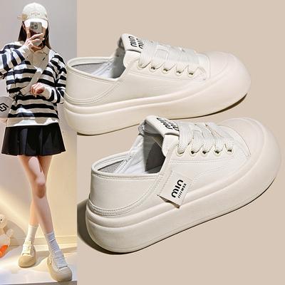 Versatile Little White Shoes Student Women'S Shoes Casual Board Shoes Color Matching Trendy Single Shoe Style