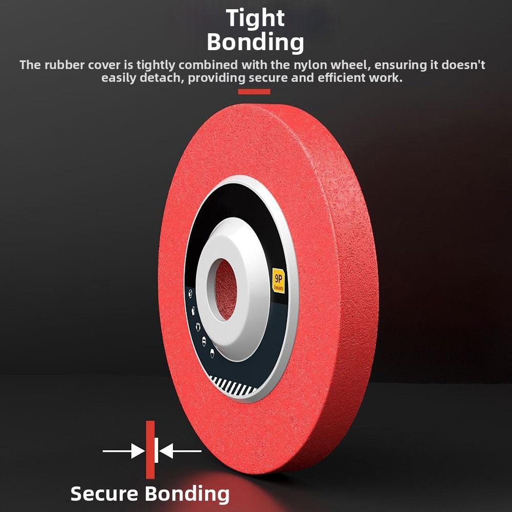 100mm Nylon Fiber Polishing Wheel Non Woven Abrasive Disc 4'' Grinding Polishing Wheel For Metals Ceramics Marble Wood Crafts