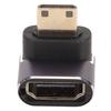 Mini HD Multimedia Interface Male to HD Multimedia Interface Female Adapter 8K 60Hz Two Way 90 Degree Ringt Angle