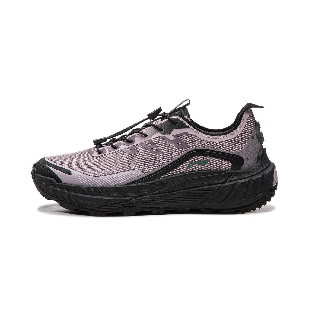 Li Ning Chuo Ye V2 Cushioning Slip Resistant Abrasion Resistant Rebound Low Top Trail Running Shoes Women's ARSW124-1