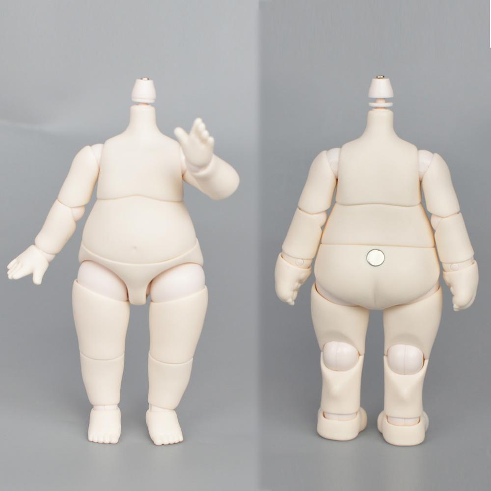 YmY big pear Doll body small 1/6 size S-hook for BJD ob joint Doll Movable body Big Head doll accessories