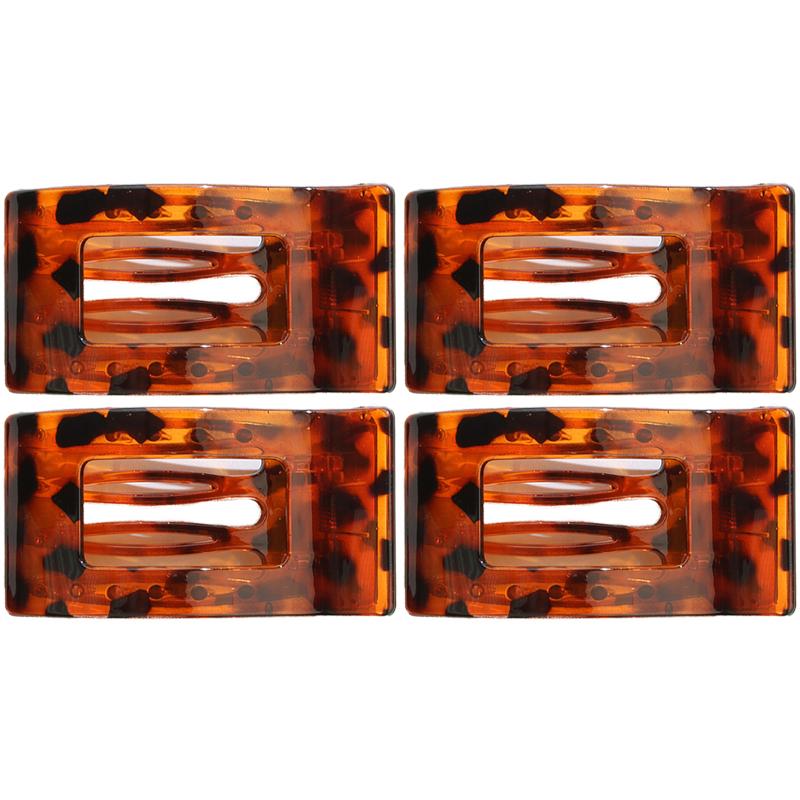 Leopard Print Square Back of The Head Hair Clip Simple and Versatile Fashion Shark Clip Hair Accessories