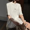 American retro cotton short-sleeved t-shirt women's summer new loose large size fat mm catties half-sleeved t-shirt top trendy