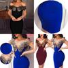 Stunning Women Off Shoulder Deep V-neck Bodycon Backless Mini Dress For Events