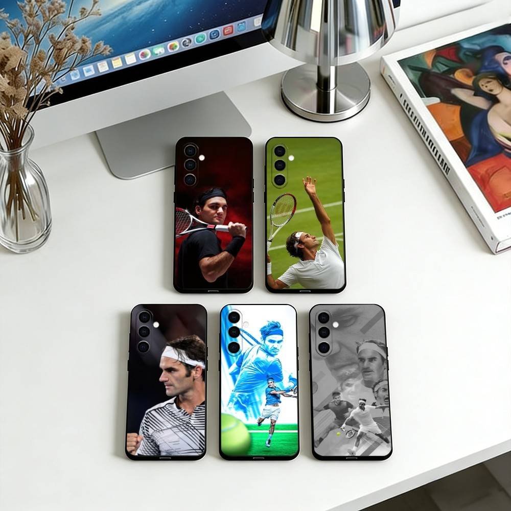 Athlete Federer Phone Case For Samsung Galaxy A73,A72,A71,A70,A53,A52,A51,Others Soft Black Cover