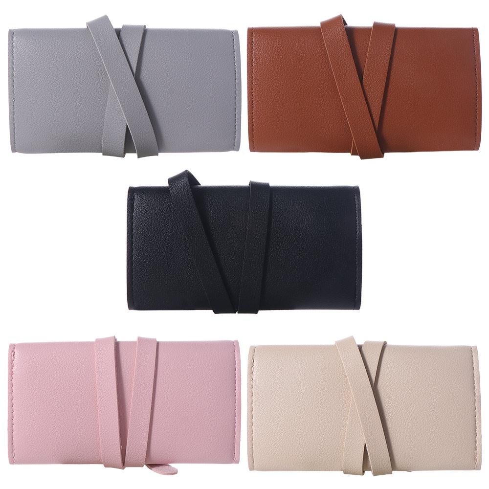Foldable Jewelry Organizer Roll Portable Jewellery Roll  for Earrings Bracelet