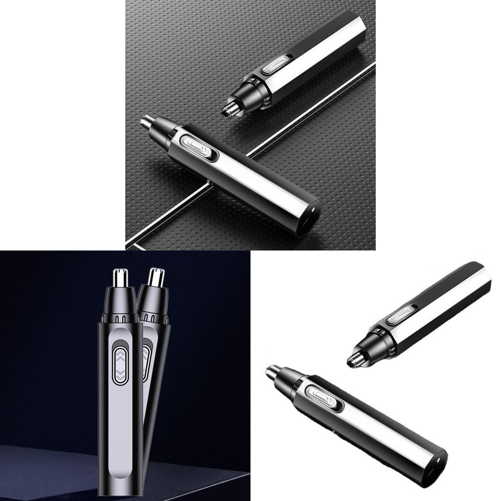 Electric Rechargeable Nose Hair Trimmer With Waterproof Detachable Blade For Travel And Personal Grooming