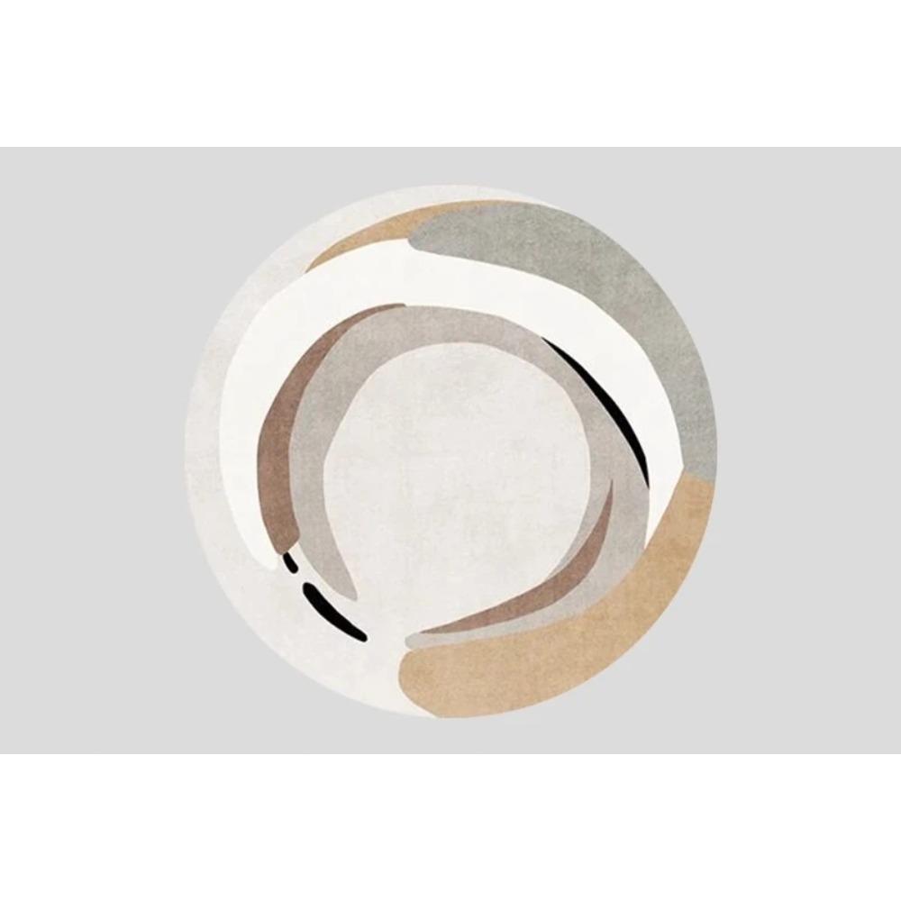 Modern Style Bedroom Decor Round Carpet Light Luxury Carpets for Living Room Washable Bedside Floor Mat Anti-slip Study Soft Rug