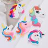 Cartoon Rainbow Unicorn PVC Hair Clip & Magnet DIY Accessory