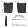 Made in Persimmon Shibu Japanese Mini 2 Birthday [creareki] Women's Pochette, Crossbody, Lightweight, Small, Japan, Indigo, Dyed, Wear, Lightweight,