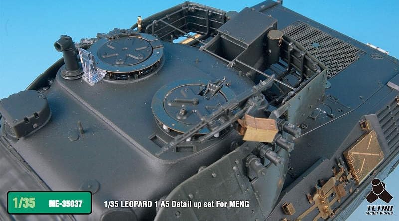 Tetra Model Seria ME Niemiecki czołg Leopard 1A5 Części plastikowe ME3537 1/35 (MĘŻCZYŹNI)