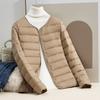 New autumn and winter liner cotton-padded clothes, round neck collar, two padded jackets, light down cotton-padded clothes, women's short styles