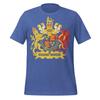 Königin Elisabeth II Retro T-Shirt Herren Kinder Damen - Wappen von England Vintage