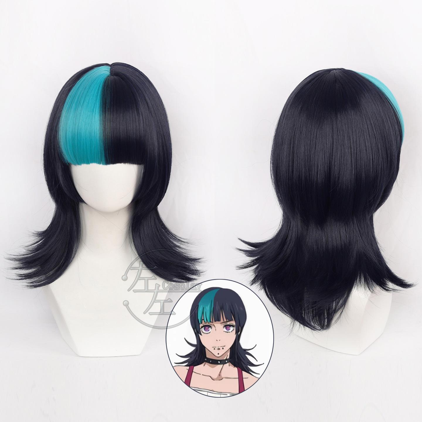 Anime Jujutsu Kaisen Kirara Hoshi Cosplay Pruik Hittebestendig Draadhaar Met Pruikkap Voor Mannen Vrouwen Meisjes One Size black