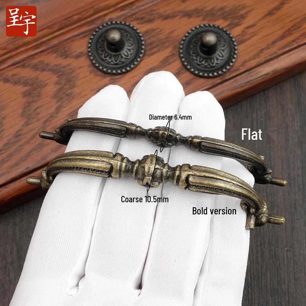 Antique European-Style Zinc Alloy Drawer Pull Handle for Wooden Jewelry Box