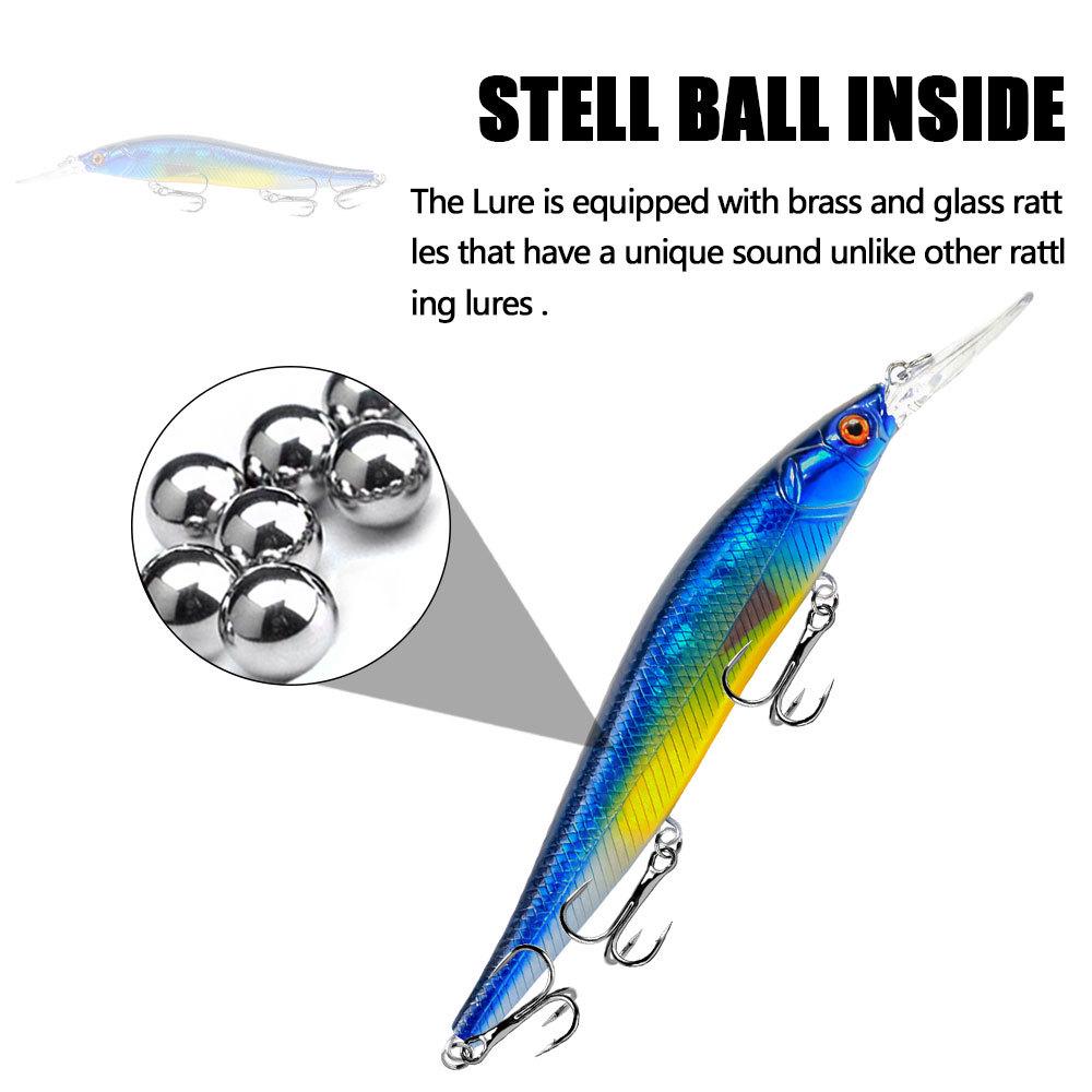 Floating Minnow Fishing Lure: Bionic Artificial Bait for Freshwater & Seawater Long Casts