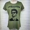 George Michael Freedom Lady Fit T-shirt - Olive - The Original Unisex T-Shirt