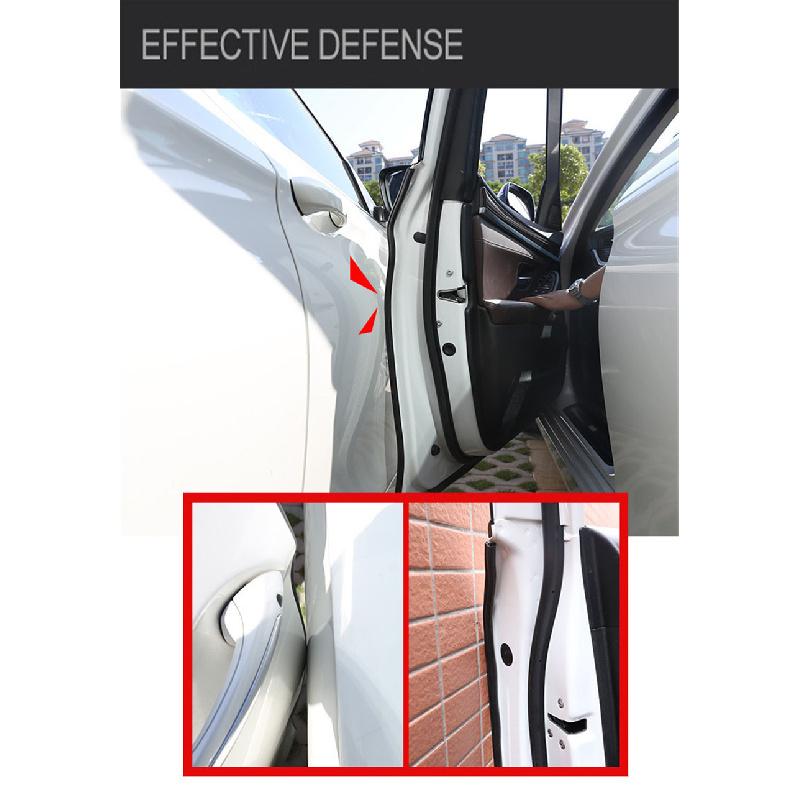 New Black Rubber Seal Strip Car Door Pillar Closed Edge Weatherstrip Big O-U Type 5m