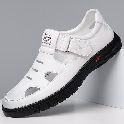 Fashion Summer Handmade Cow Leather Shoes for Men Business Casual Shoes Lightweight Soft Bottom Loafers Flat Shoe Slip On Male Footwear