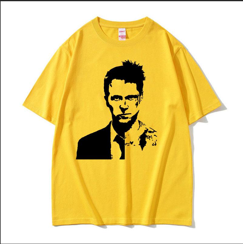 Vintage Fight Club Print Graphic Tee Shirt Unisex's High Quality Fashion Cotton T-shirt Summer Casual Oversized T Shirts Streetwear