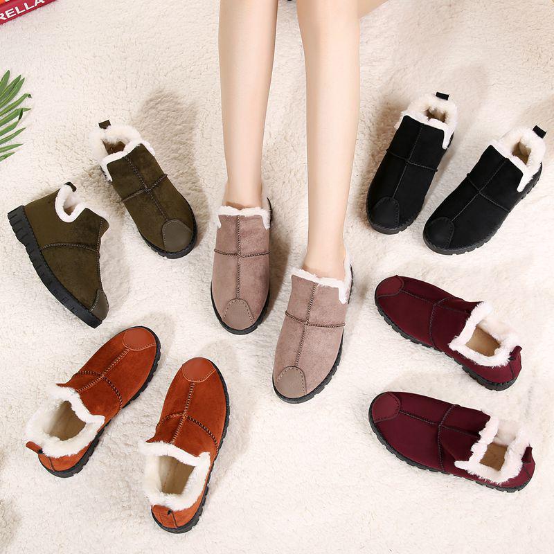 Ankle Boots Snow Boots Women Flats Winter Fashion Warm Winter Short Boots New Arrival Women Shoes Fur Plush Insole Shoes Women