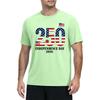 Men's Summer Quick Dry Short Sleeve T-Shirt Lightweight Sun Athletic Top with Independence Day Print for Outdoor Fitness Sports Activities