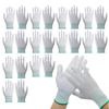 [ideamall] Anti-Static Work Gloves, Anti-Static, Anti-Charge, Precision Machinery, Non-Slip, Coated Fingertips, 12 Pairs (24 Pieces) (Large)