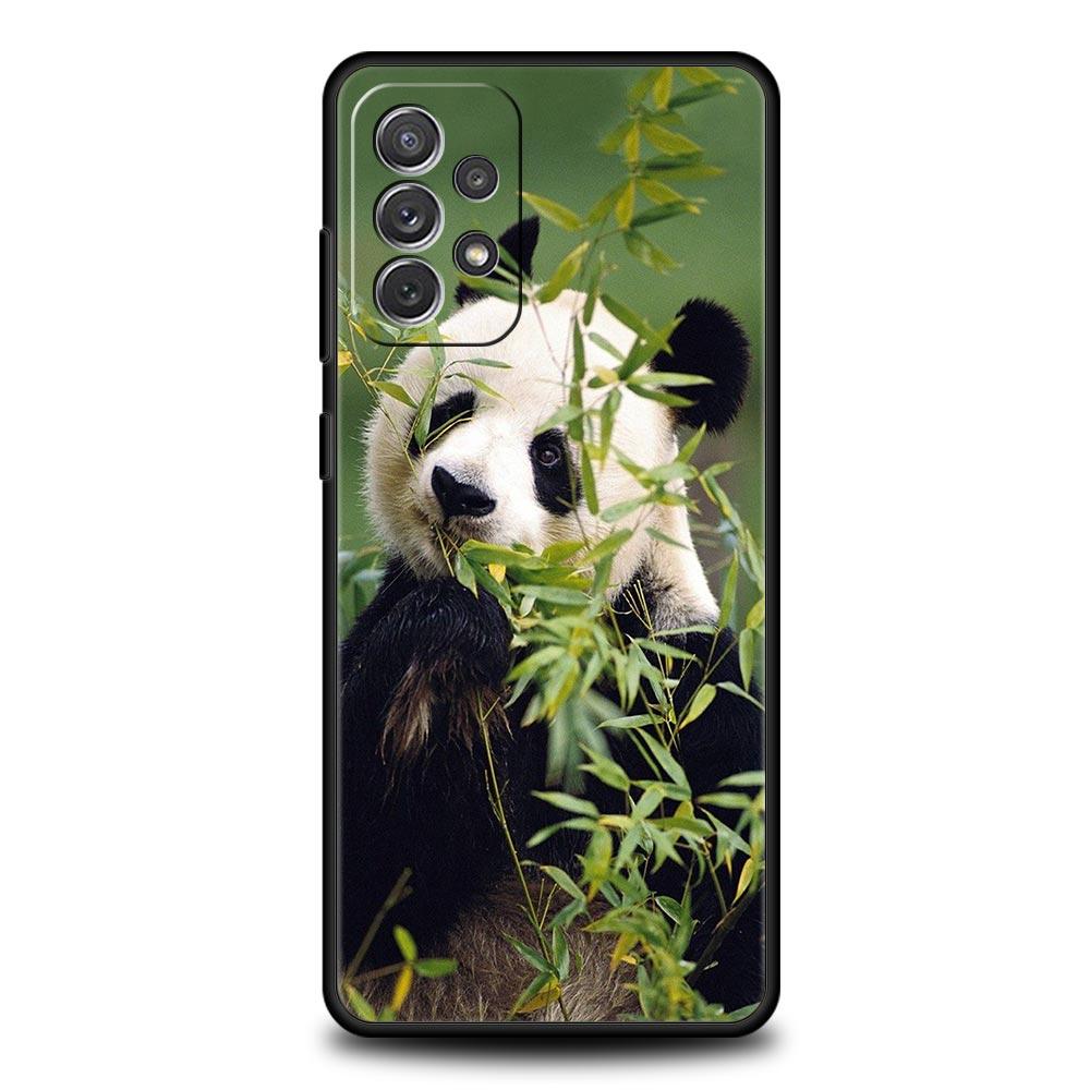Fubao Panda Phone Case For Samsung Galaxy A55 A53 A51 A35 A33 A31 A25 A23 A21s A15 A13 A11 A41 A73 A71 A05s A03 S8 S9 Plus Cover