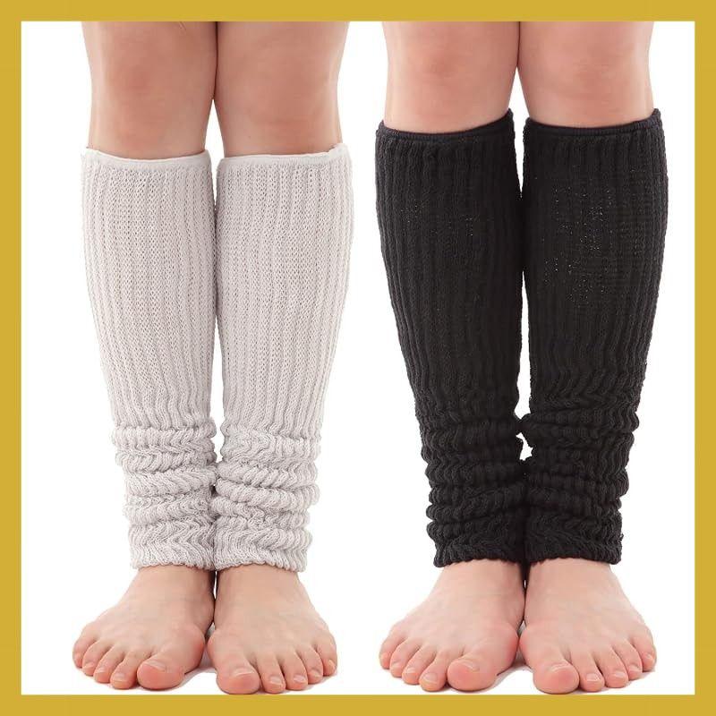 Used Silk leg warmers, 2 pairs, inner silk outer cotton, double knit, all seasons, heat retention, sleeping, cooling protection, made in Japan, 3