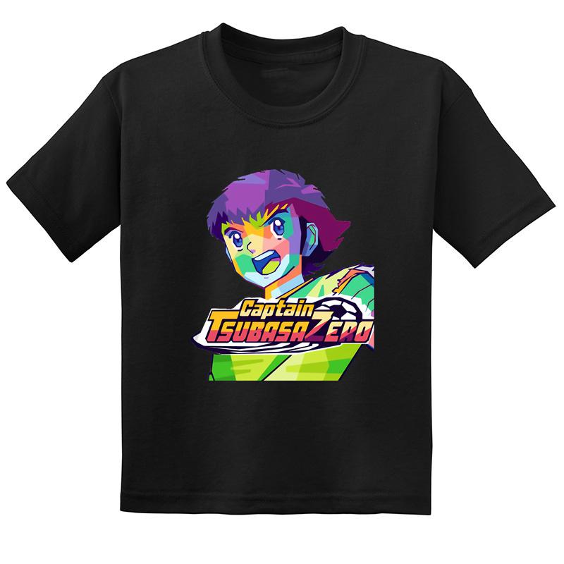 Hot Sale Anime Captain Tsubasa Le Petit Footballer Print Kids T-shirt Baby Boys Girls Clothes Summer Children Cotton T Shirt