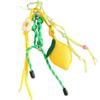 Pu Leather Lemon Fruit Keychain Bag Charm With Beaded Weaving For Personal Style