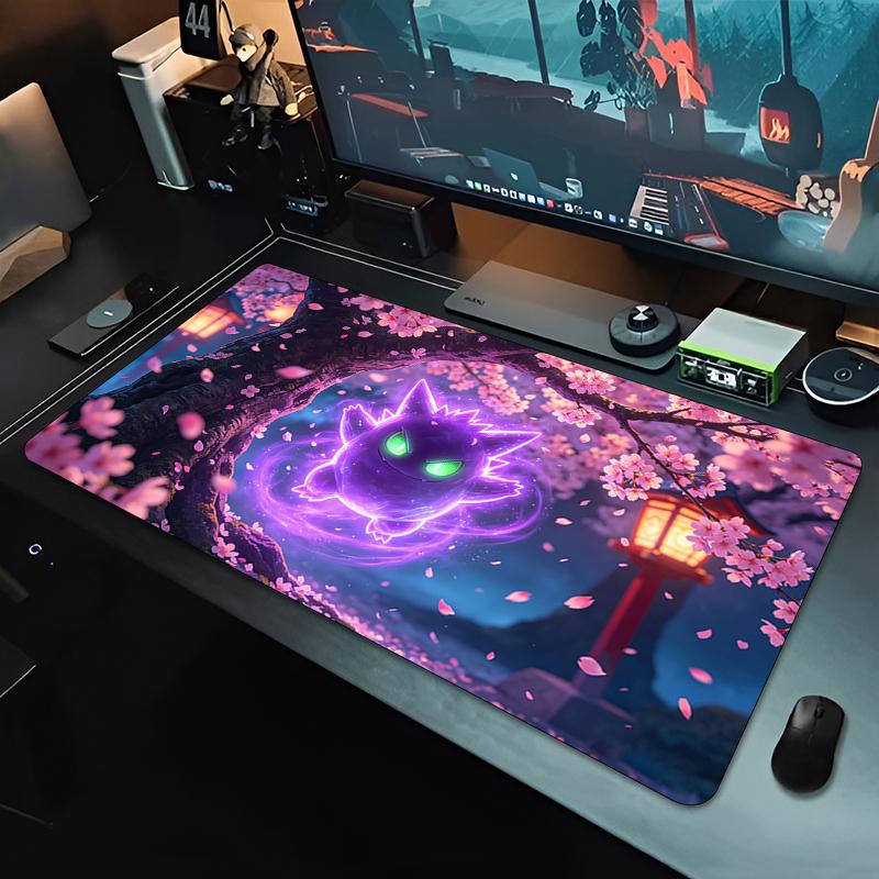 Popular Mouse Pad Anime Pokemon Smooth Gamer Desk Mat Gaming PC Computer Desk Mat Gengar Esports Players Mousepad For Best Gift
