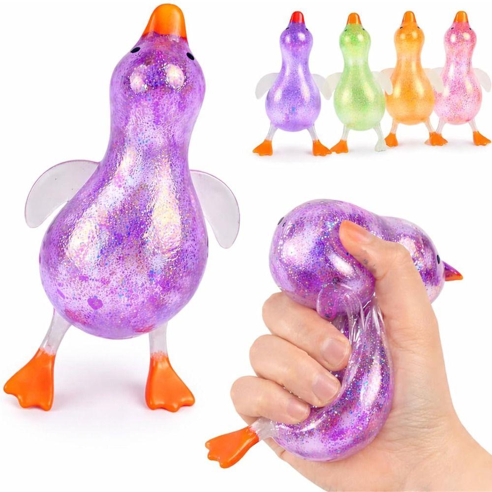 Ultra Soft Duck Pinch And Stress Relief Toy Stress Relief TPR Cute Duck Squishy Sugar Stress Ball Slow Rebound Pinch Le Toy