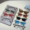 Hollowed Cat Eye Sunglasses Women Fashion Gradient Decorative Shades  New Trendy Design Casual Outdoor Sun Glasses Uv400