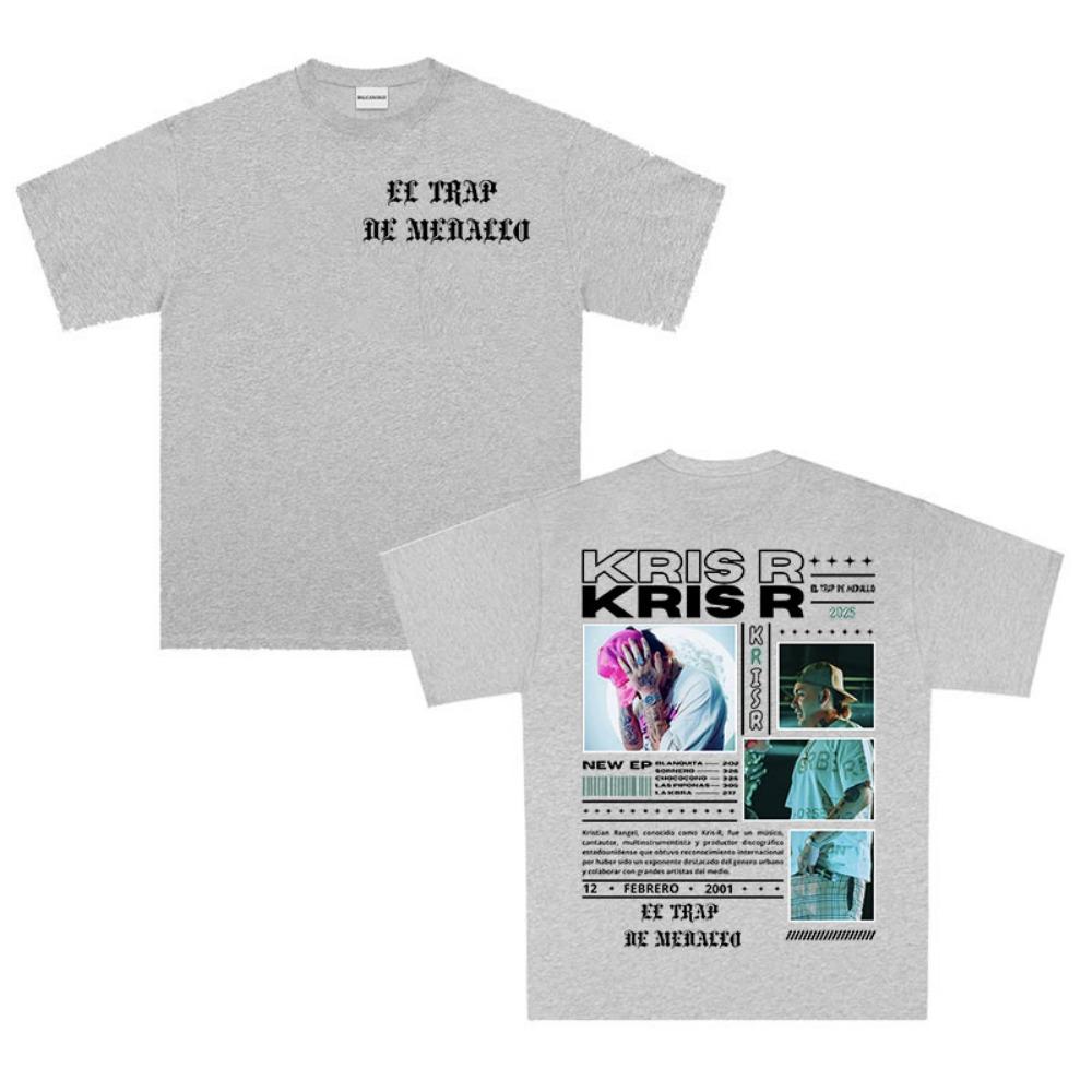 Rapper Kris R Return To The Trap Album T Shirts Men Summer Fashion O-Neck T-shirt Unisex Gothic Tees Streetwear
