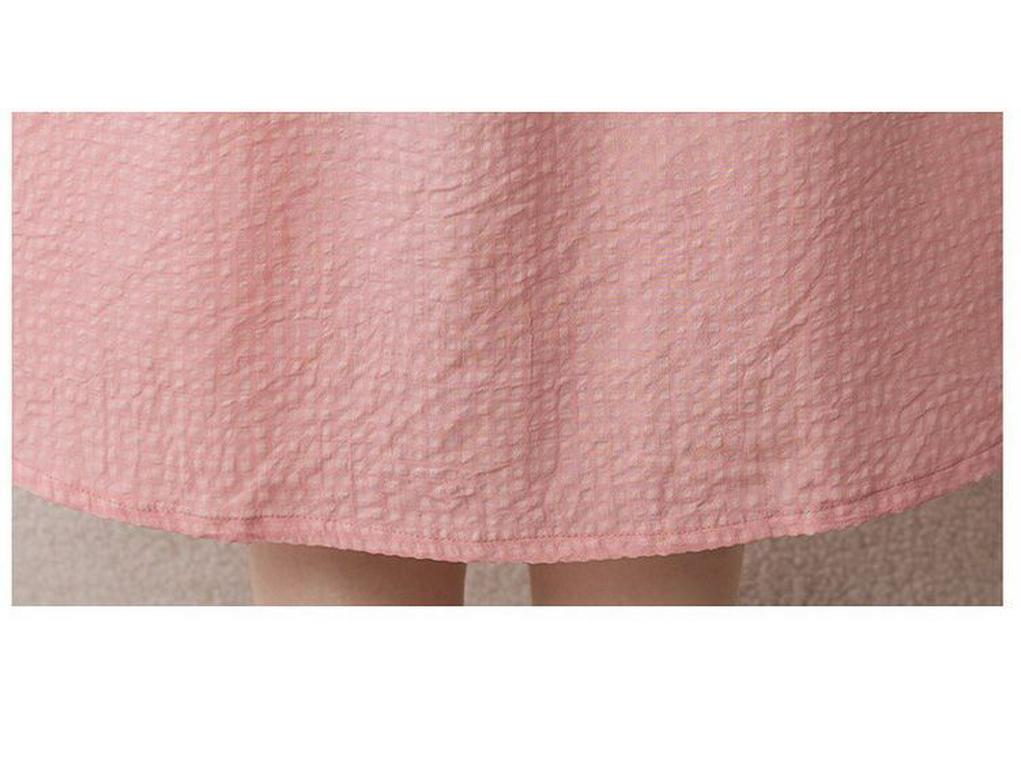 Mom's Trendy Plaid Dress: Literary, Stylish, Sleeveless, Long, Slimming, Loose Fit.