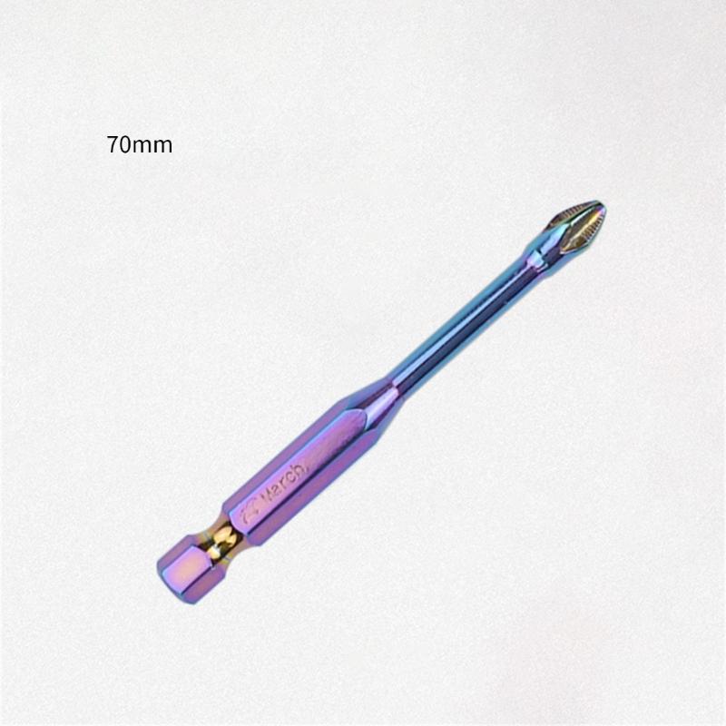 6/10/20Pcs Antislip Screwdriver Bit 1/4inch Hexagonal Shank Magnetic Crossing Screwdriver Bit Set Bit Attachment
