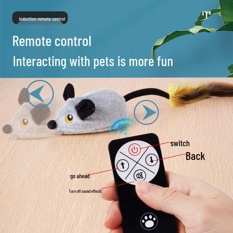 Interaktives elektrisches Maus-Teaser: Intelligentes ferngesteuertes berührungsempfindliches Katzenspielzeug