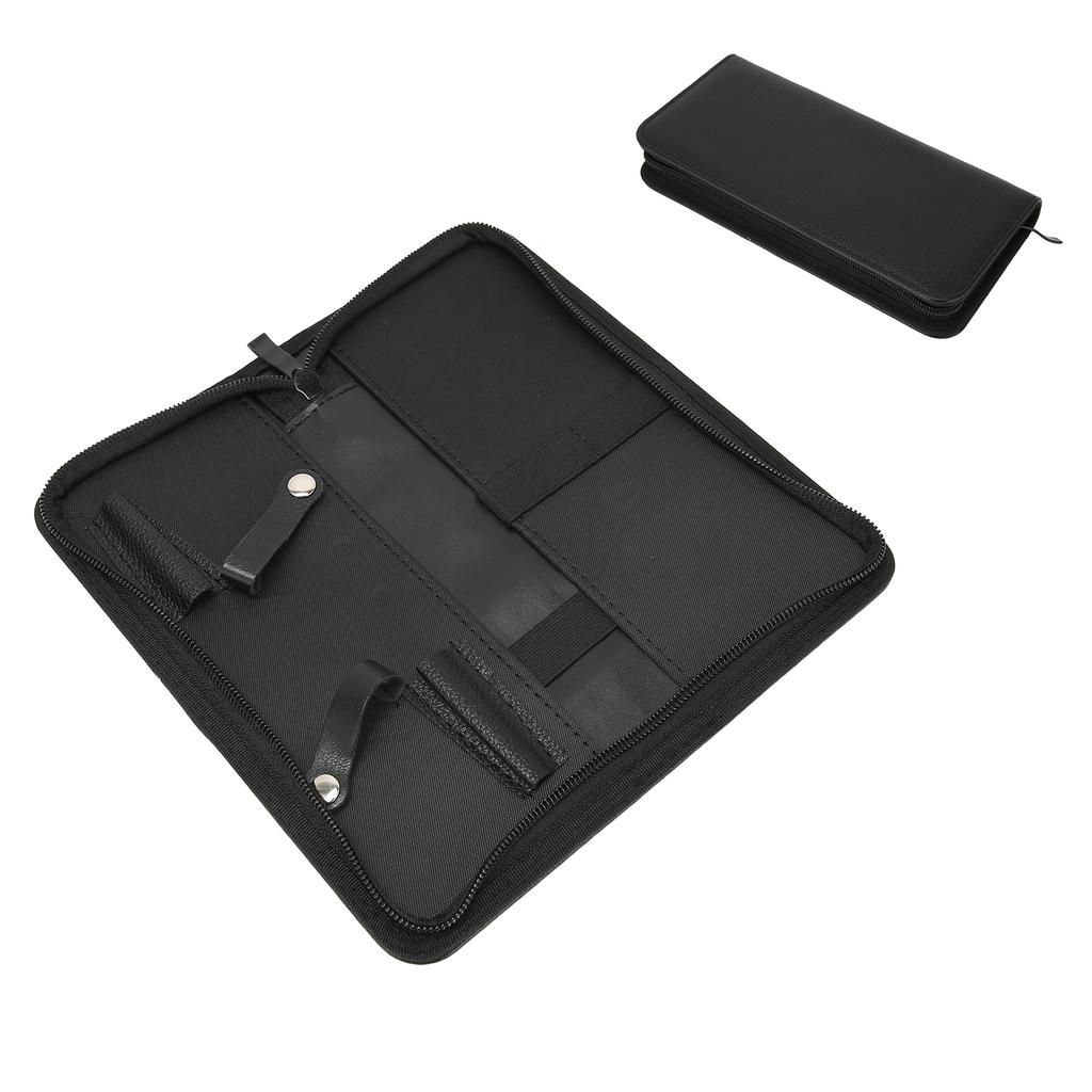 PU Leather Salon Scissors Bag Waterproof Hair Clip Comb Hairdressing Tool Storage Bag