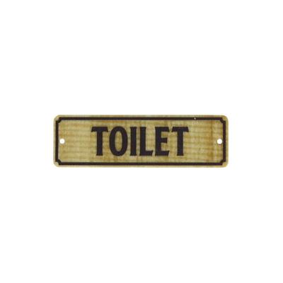 Dulton Sign Plate Door Sign Toilet Restroom Height 43mm Width 138mm Depth 3mm FIBER SIGN A TOILET AS-0785TO