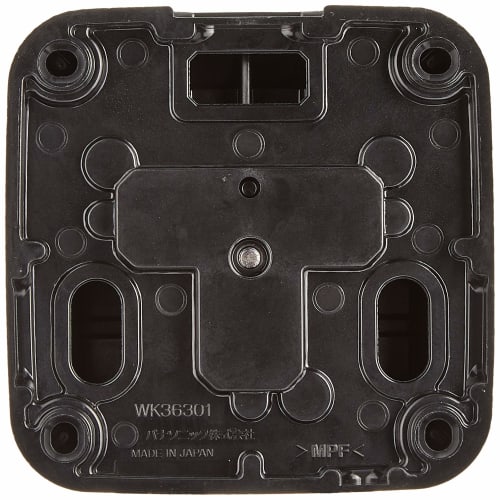 Panasonic Grounded 2P30A Square Outlet Thin Black WK36301B