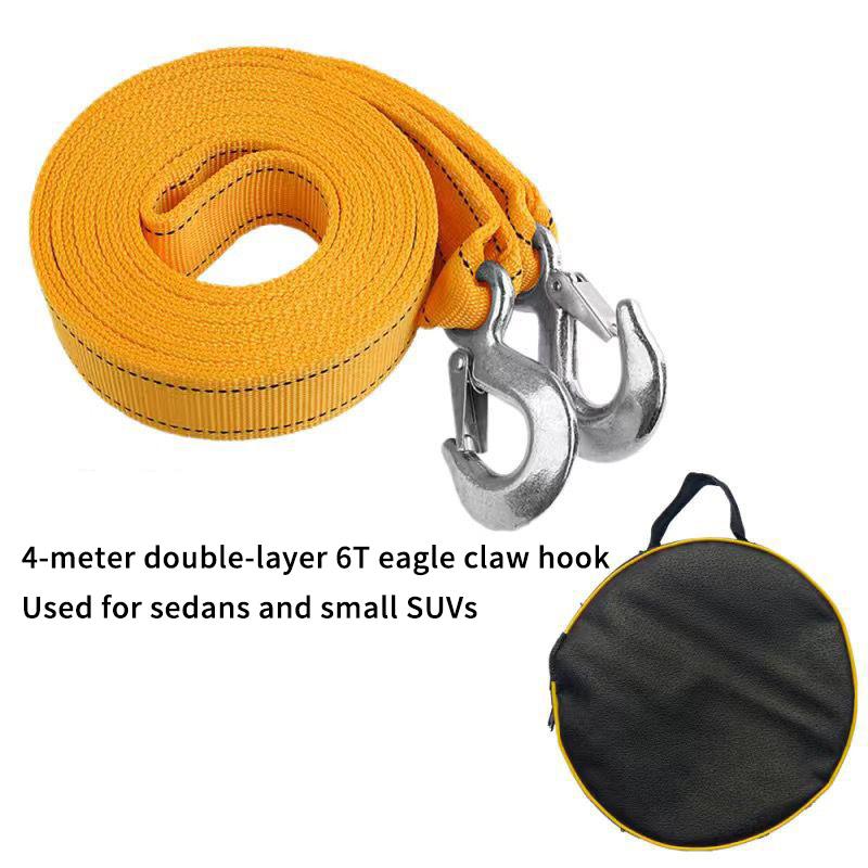 4/5 Meter Tow Rope For Truck Snatch Strap Off-Road Towing Ropes Trailer Winch Cable Belt Car Traction