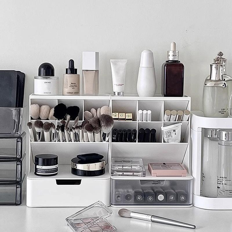 Chic Desk Organizer Jewelry Storage Cosmetics Makeup Brush Storage Box