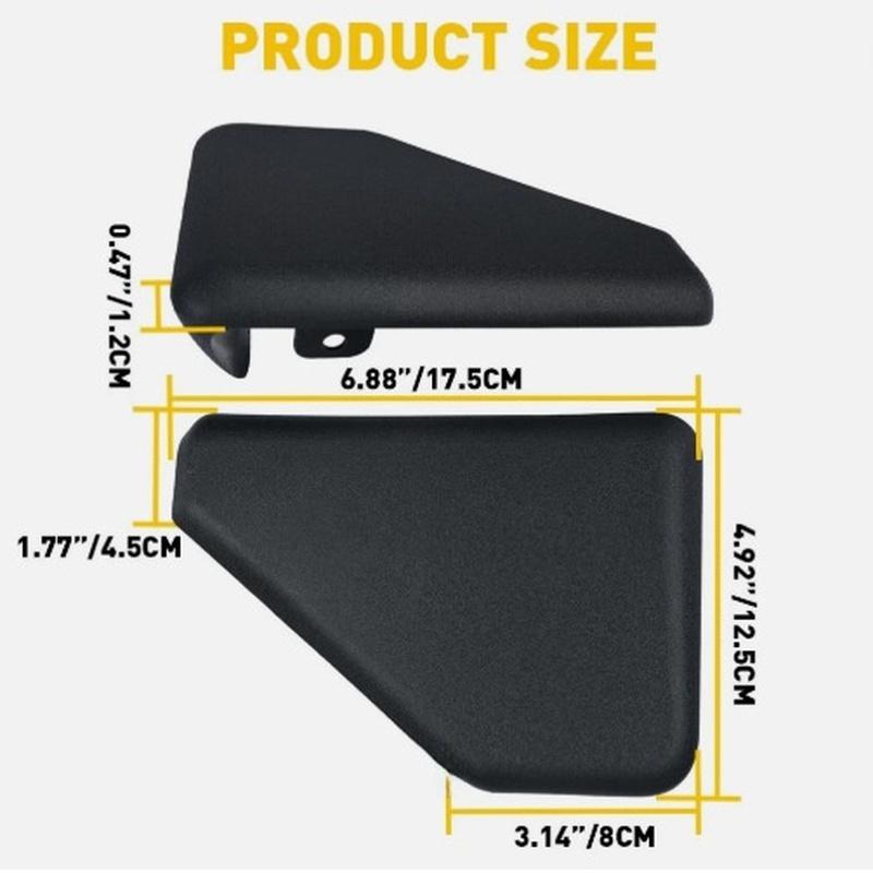 ABS Material Car Running Board Step Bar End Cap Side Step Plate End Cover FL3Z16A455BA FL3Z16N455BA For Ford F150 2015-2022