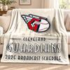 Cleveland Guardians blanket Flannel Blanket Soft Cozy Plush Throw for Sofa Bed Lightweight Home Decoration Outdoor camping