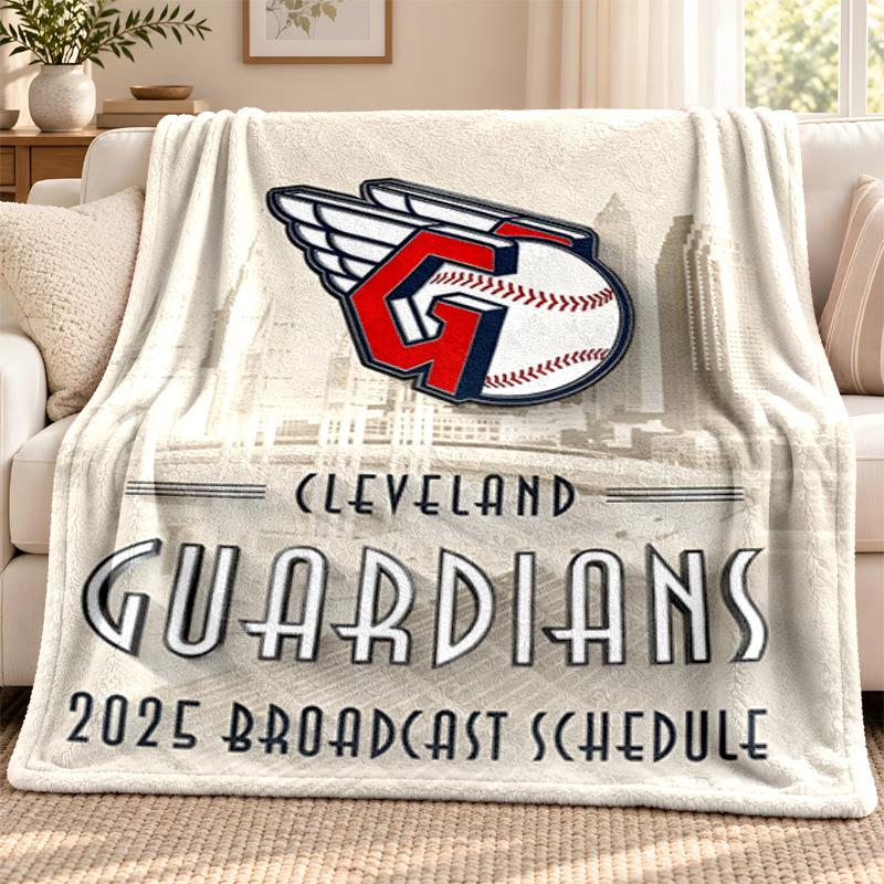 Cleveland Guardians blanket Flannel Blanket Soft Cozy Plush Throw for Sofa Bed Lightweight Home Decoration Outdoor camping