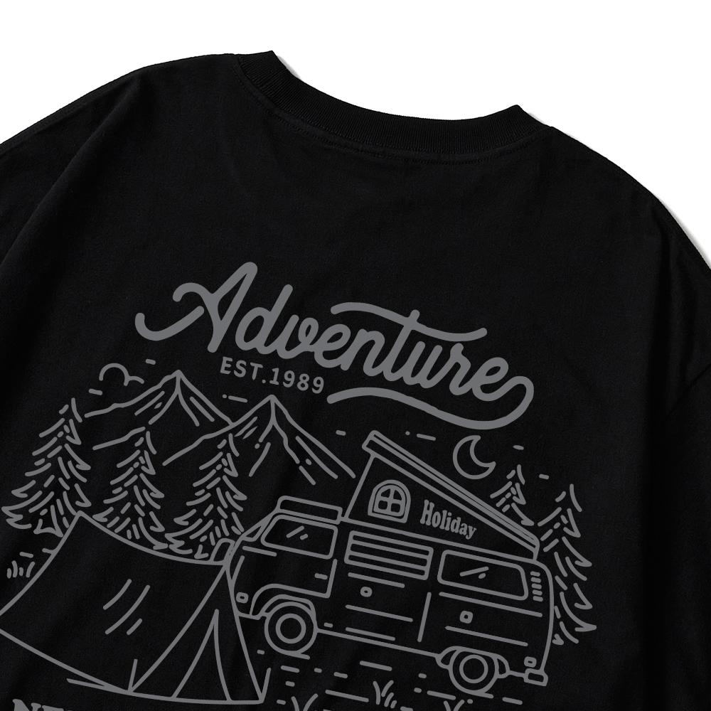 Seupeullaesikodeu Black Short Sleeve T-Shirt - Adventure